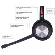 WELL Mairdi MRD-890BTD, schnurloses Zwei-Ohr-Headset