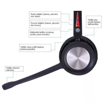 WELL Mairdi MRD-890BTD, schnurloses Zwei-Ohr-Headset WELL Mairdi MRD-890BTD, schnurloses Zwei-Ohr-Headset