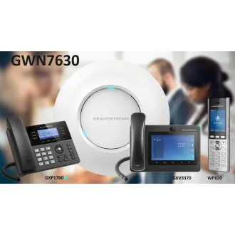 Grandstream GWN7630, AP, 802.11ac, Dualband 4x4:4, 16 SSDI, 200 konk. WiFi Clients, Signal 175m, P Grandstream GWN7630, AP, 802.11ac, Dualband 4x4:4, 16 SSDI, 200 konk. WiFi Clients, Signal 175m, P