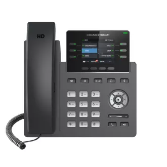 Grandstream GRP2613, 2.8" LCD Balkenanzeige, 3 SIP, Gbit, PoE, 24dig. tl,