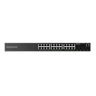 Grandstream GWN7803P L2 Managed Netzwerk PoE Switch 24x 1Gb RJ45, 4x SFP, DHCP, QoS, VLAN Grandstream GWN7803P L2 Managed Netzwerk PoE Switch 24x 1Gb RJ45, 4x SFP, DHCP, QoS, VLAN