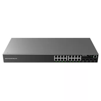 Grandstream GWN7802P L2  Managed Netzwerk Switch 16x 1Gb RJ45, 4x SFP, PoE, DHCP, QoS, VLAN