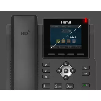 Fanvil X3SG SIP-Telefon, 2,8"-Balkendisplay, 4SIP, Dual-Gbit, PoE Fanvil X3SG SIP-Telefon, 2,8"-Balkendisplay, 4SIP, Dual-Gbit, PoE