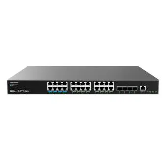 Grandstream GWN7813P Layer 3 Managed Netzwerk PoE Switch, 24 Ports / 4 SFP , VLAN, DHCP, Stacking Grandstream GWN7813P Layer 3 Managed Netzwerk PoE Switch, 24 Ports / 4 SFP , VLAN, DHCP, Stacking