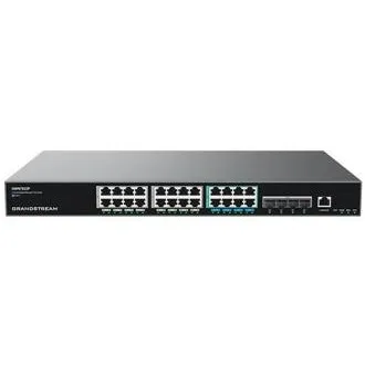 Grandstream GWN7822P verwalteter L3-Netzwerk-Switch, 16 x 1 Gbit/s, 8 x 2,5 Gbit/s, SFP , PoE, VLAN, IGMP, MLD, MVR