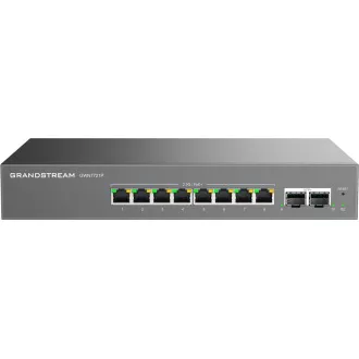 Grandstream GWN7721P L2 Lite managed switch, 8x 2.5GbE RJ45, 2x 10G SFP , PoE/PoE Grandstream GWN7721P L2 Lite managed switch, 8x 2.5GbE RJ45, 2x 10G SFP , PoE/PoE