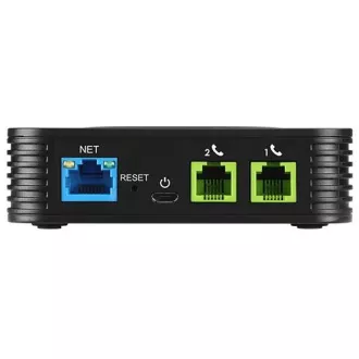 Grandstream HT802 V2 (ATA), 2x FXS, 2 SIP-Konten, 1x LAN, 3-Wege-Konf., automatische Bereitstellung
