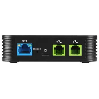 Grandstream HT802 V2 (ATA), 2x FXS, 2 SIP-Konten, 1x LAN, 3-Wege-Konf., automatische Bereitstellung Grandstream HT802 V2 (ATA), 2x FXS, 2 SIP-Konten, 1x LAN, 3-Wege-Konf., automatische Bereitstellung