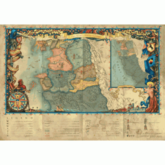 GLO GAMING PUZZLE: THE WITCHER 3 NORTHERN KINGDOMS GLO GAMING PUZZLE: THE WITCHER 3 NORTHERN KINGDOMS