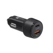 ER POWER 30W PD USB-C/USB-A Autoladegerät, schwarz