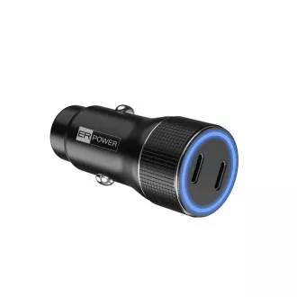 ER POWER 40W USB-C PD QC 3.0 Metall-Doppelladegerät fürs Auto
