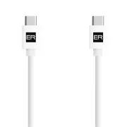 ER POWER Kabel USB-C/C 3A 60W 120cm weiß