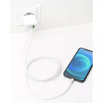 ER POWER Kabel USB-C/C 3A 60W 200cm weiß ER POWER Kabel USB-C/C 3A 60W 200cm weiß