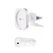 ER POWER CAR VENT MOUNT Halterung für MagSafe Ladegerät   20W Autoladegerät - weiß