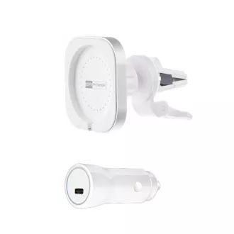 ER POWER CAR VENT MOUNT Halterung für MagSafe Ladegerät 20W Autoladegerät - weiß ER POWER CAR VENT MOUNT Halterung für MagSafe Ladegerät 20W Autoladegerät - weiß
