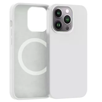 ER POWER Silikonhülle CARNEVAL SNAP für iPhone 14 Pro Max mit MagSafe - Weiß