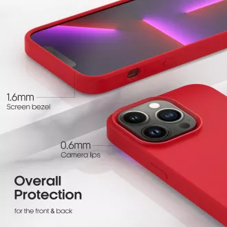 ER POWER Silikonhülle CARNEVAL SNAP für iPhone 12 mini mit MagSafe - Rot