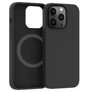 ER POWER Silikonhülle CARNEVAL SNAP für iphone 14 Pro Max mit MagSafe - Schwarz