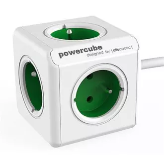 Steckdosen-Verlängerung. PowerCube EXTENDED, Grün, 5-Steckdosen, 1,5 m Kabel Steckdosen-Verlängerung. PowerCube EXTENDED, Grün, 5-Steckdosen, 1,5 m Kabel