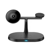 Maxlife MXWC-03 15W Wireless Charging Stand 3in1 Schwarz