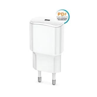 Schnellladegerät Forever TC-01 PD 1x USB-C 20W weiß Schnellladegerät Forever TC-01 PD 1x USB-C 20W weiß