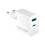 Forever TC-06-20AC PD QC 1x USB-C 1x USB 20W weiß