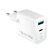 Schnellladegerät Forever GaN TC-06-45AC GaN PD QC 1x USB-C 1x USB 45W weiß