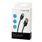 Forever USB/USB-C 1m 1A Datenkabel schwarz
