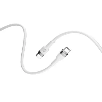 Forever Flexibles USB-C/USB-C Datenkabel 2m 100W Weiß Forever Flexibles USB-C/USB-C Datenkabel 2m 100W Weiß