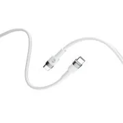 Forever Flexibles USB-C/USB-C Datenkabel 2m 100W Weiß