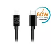 Forever USB-C/USB-C Datenkabel 1m 3A schwarz