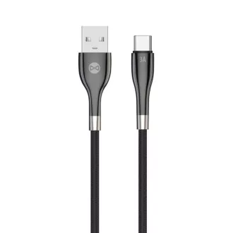 Forever Sleek USB/USB-C Datenkabel 1m 3A schwarz
