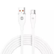 Forever USB/USB-C Datenkabel 1m 66W weiß