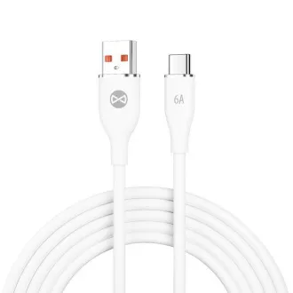 Forever USB/USB-C Datenkabel 1m 66W weiß Forever USB/USB-C Datenkabel 1m 66W weiß