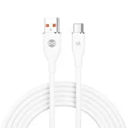Forever USB/USB-C Datenkabel 1m 66W weiß