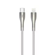 Forever USB-C/Lightning Datenkabel 1m 27W weiß