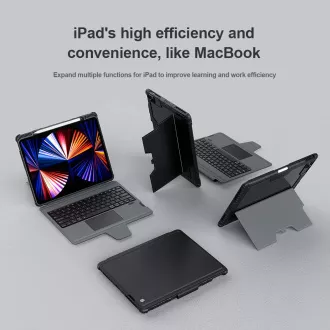 Nillkin Bumper Combo Keyboard Case für iPad Pro 12.9 2020/2021/2022/ Air 13 2024/2025 Schwarz Nillkin Bumper Combo Keyboard Case für iPad Pro 12.9 2020/2021/2022/ Air 13 2024/2025 Schwarz