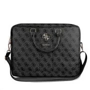 Guess PU 4G Metall Logo Notebooktasche 15/16" Grau