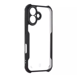 Tactical Quantum Stealth Cover für Apple iPhone 16 Klar/Schwarz