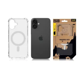 Taktische MagForce Plyo Abdeckung für Apple iPhone 16 Plus Transparent