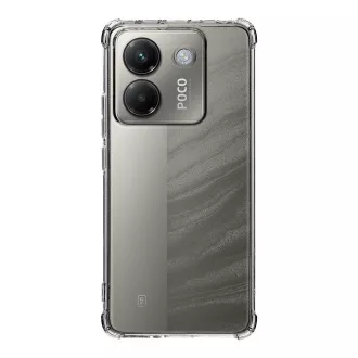 Taktische TPU Plyo Abdeckung für Poco M7 Pro Transparent
