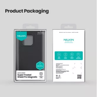 Nillkin Super Frosted PRO Magnetische Rückseite Abdeckung für Xiaomi 14T Pro Schwarz