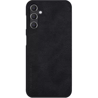 Nillkin Qin Buch Fall für Samsung Galaxy A14 5G Schwarz