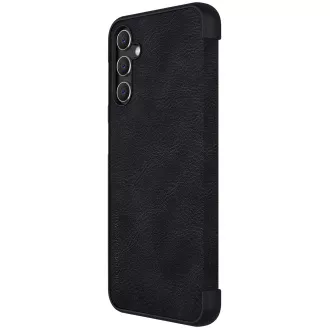 Nillkin Qin Buch Fall für Samsung Galaxy A14 5G Schwarz