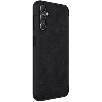 Nillkin Qin Buch Fall für Samsung Galaxy A14 5G Schwarz