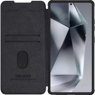 Nillkin Qin Buch PRO Fall für Samsung Galaxy S25 Ultra Schwarz Nillkin Qin Buch PRO Fall für Samsung Galaxy S25 Ultra Schwarz