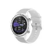 CARNEO Queen HR /44mm/Silber/Sportband/Weiß