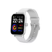 CARNEO Versa HR /Silber/Sportband/Weiß