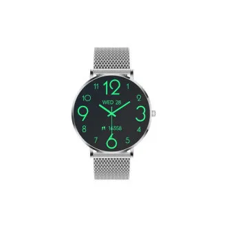 CARNEO Phoenix HR 2. Generation/41mm/Silber/Elegantes Band/Silber CARNEO Phoenix HR 2. Generation/41mm/Silber/Elegantes Band/Silber