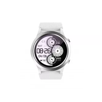 CARNEO Athleten-GPS/Silber/Sportband/Weiß